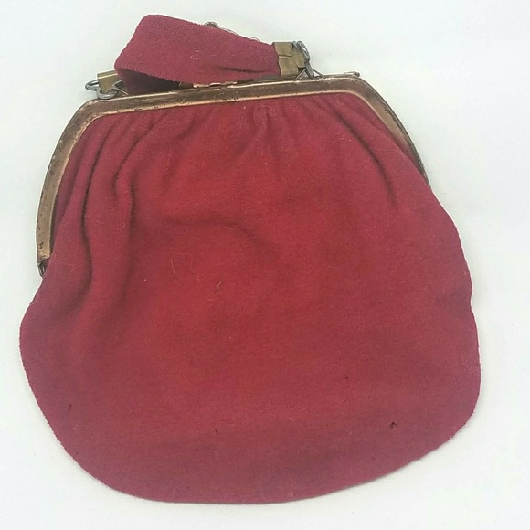 Vintage Crimson Wristlet Purse - Picture 7 of 7